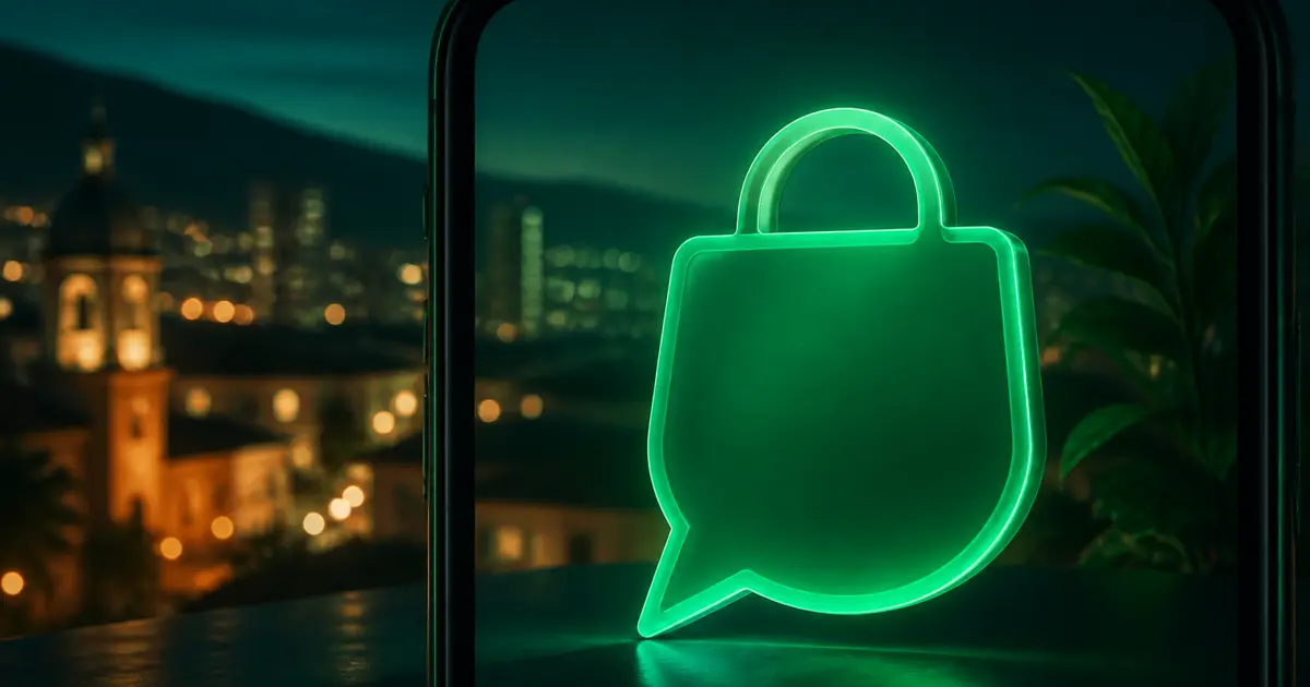 Chat verde de mensajería transformándose en compra digital